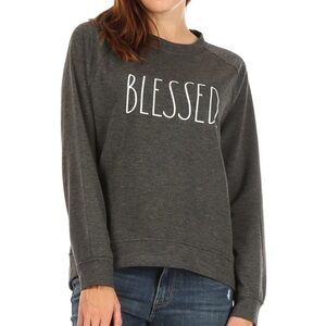 Rae Dunn Blessed Studio Raglan Sweatshirt